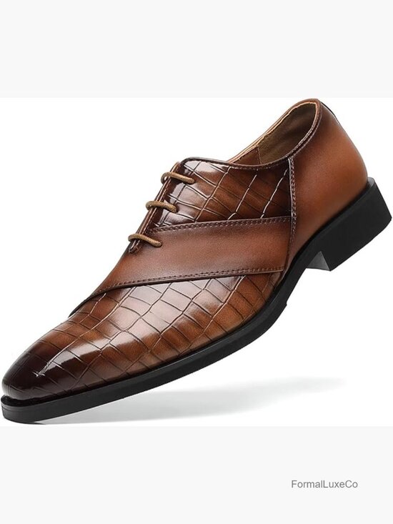 Men\'s Oxfords Formal Lace Up Dress Shoes Business Casual Leather main image 5